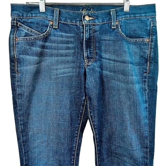 Old Navy The Diva Jeans Boot Cut Low Rise Stretch Medium Wash Y2K 12 Short - Picture 3 of 15